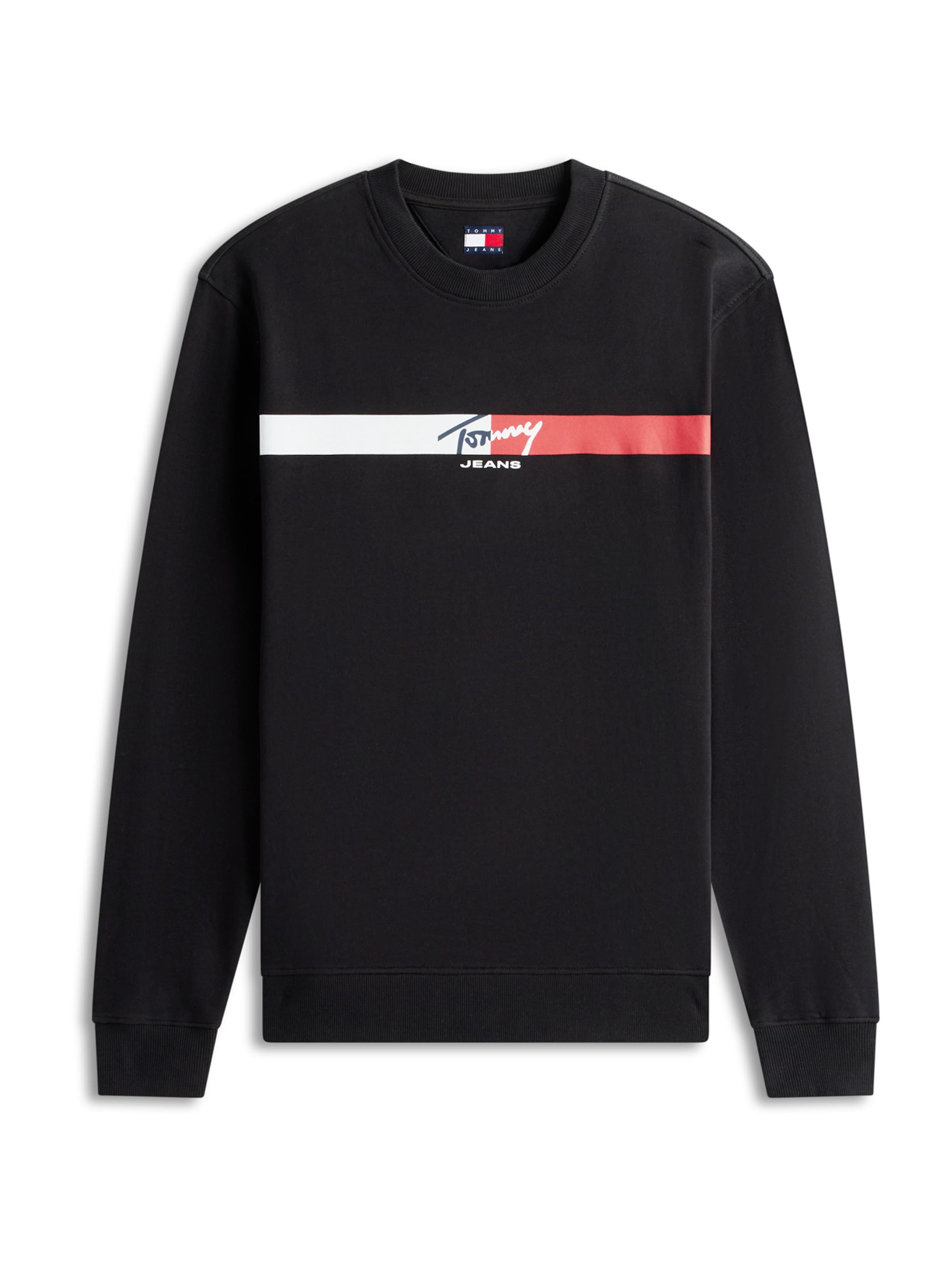 Felpa di Tommy Jeans in nero: frontale