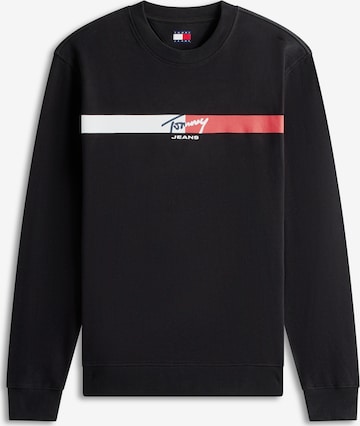 Felpa di Tommy Jeans in nero: frontale