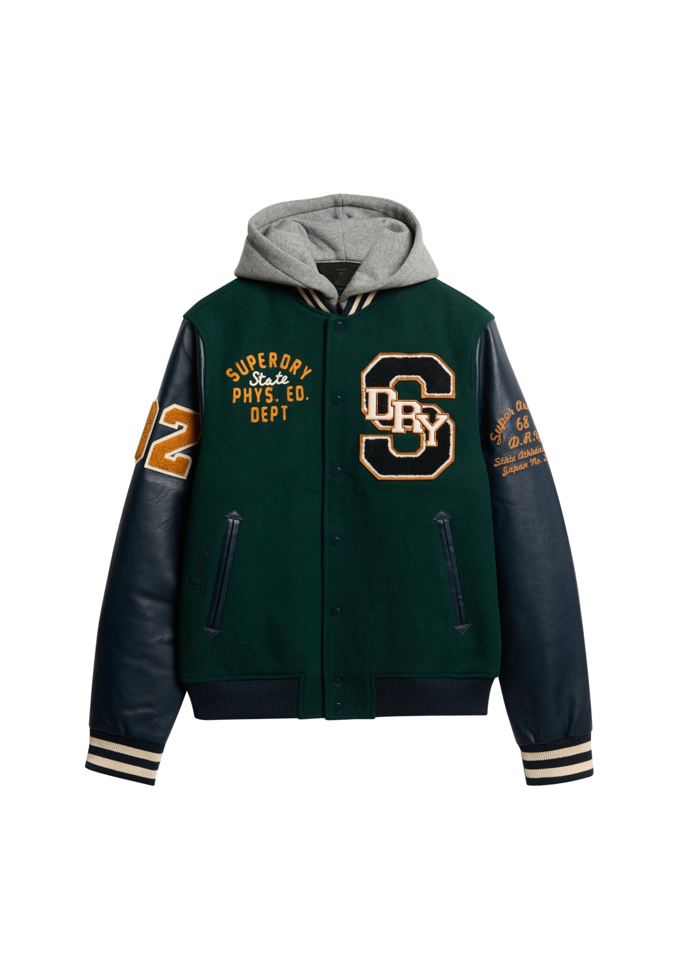 Veste mi-saison Superdry en vert : devant