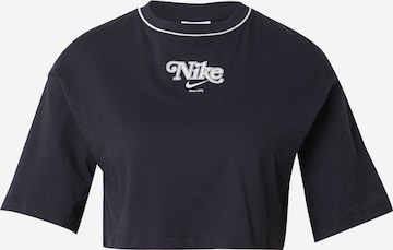 Nike Sportswear Shirt in Zwart: voorkant