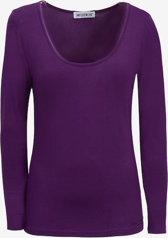 Maglietta di Influencer in lilla: frontale