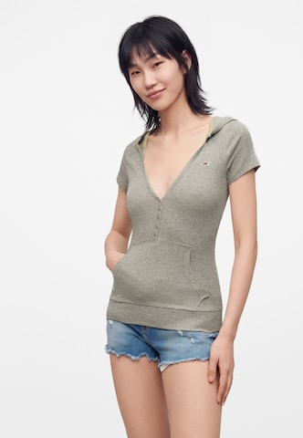 HOLLISTER Футболка в Серый: спереди