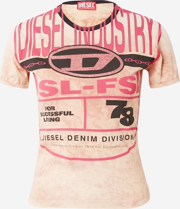 DIESEL Shirt 'UNCUTIE' in Roze: voorkant