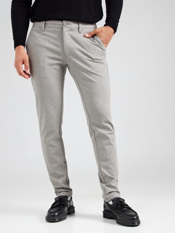 Only & Sons Slimfit Chinohose 'ONSMark' in Grau: Vorderseite