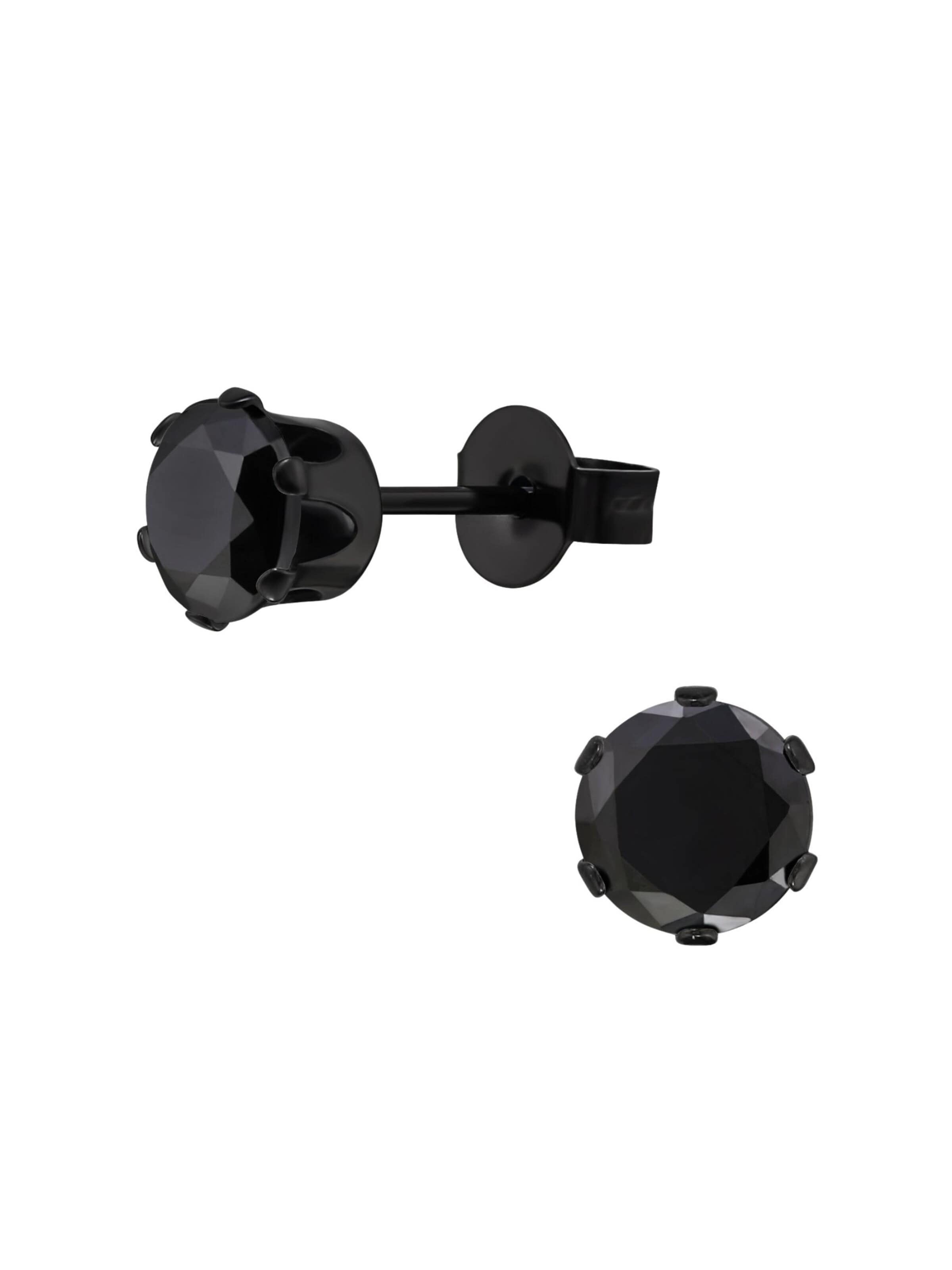 Maxte Ohrringe‌‌‌‌‌ in Schwarz: Vorderseite