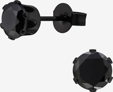 Boucles d'oreilles Maxte en noir : devant