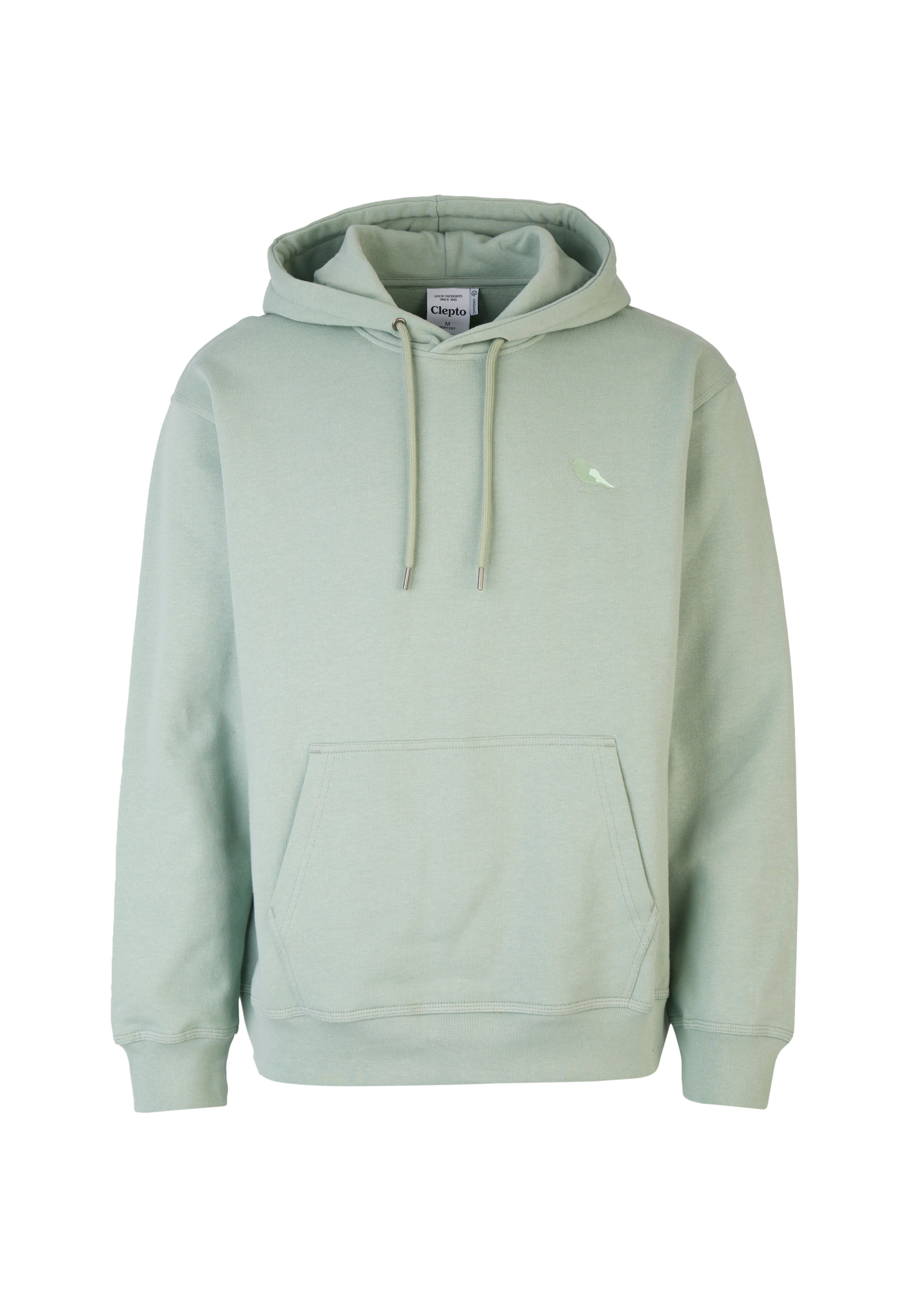 Cleptomanicx Sweater 'Embro Gull Mono' in Green: front
