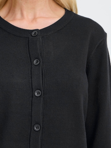 Oxmo Gebreid vest ' OXAIDA ' in Zwart