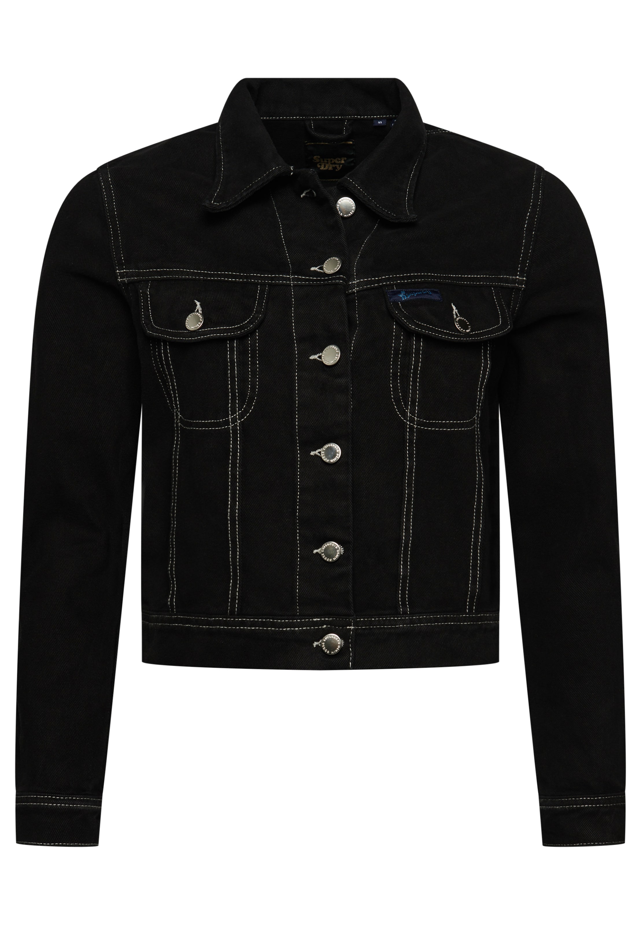 Veste mi-saison Superdry en noir : devant