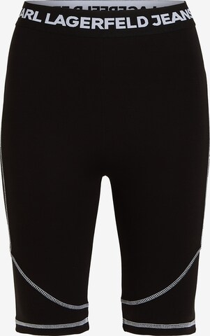 KARL LAGERFELD JEANS Skinny Pants in Black: front