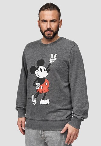 Recovered Sweatshirt 'Disney Mickey Peace Pose' in Grijs