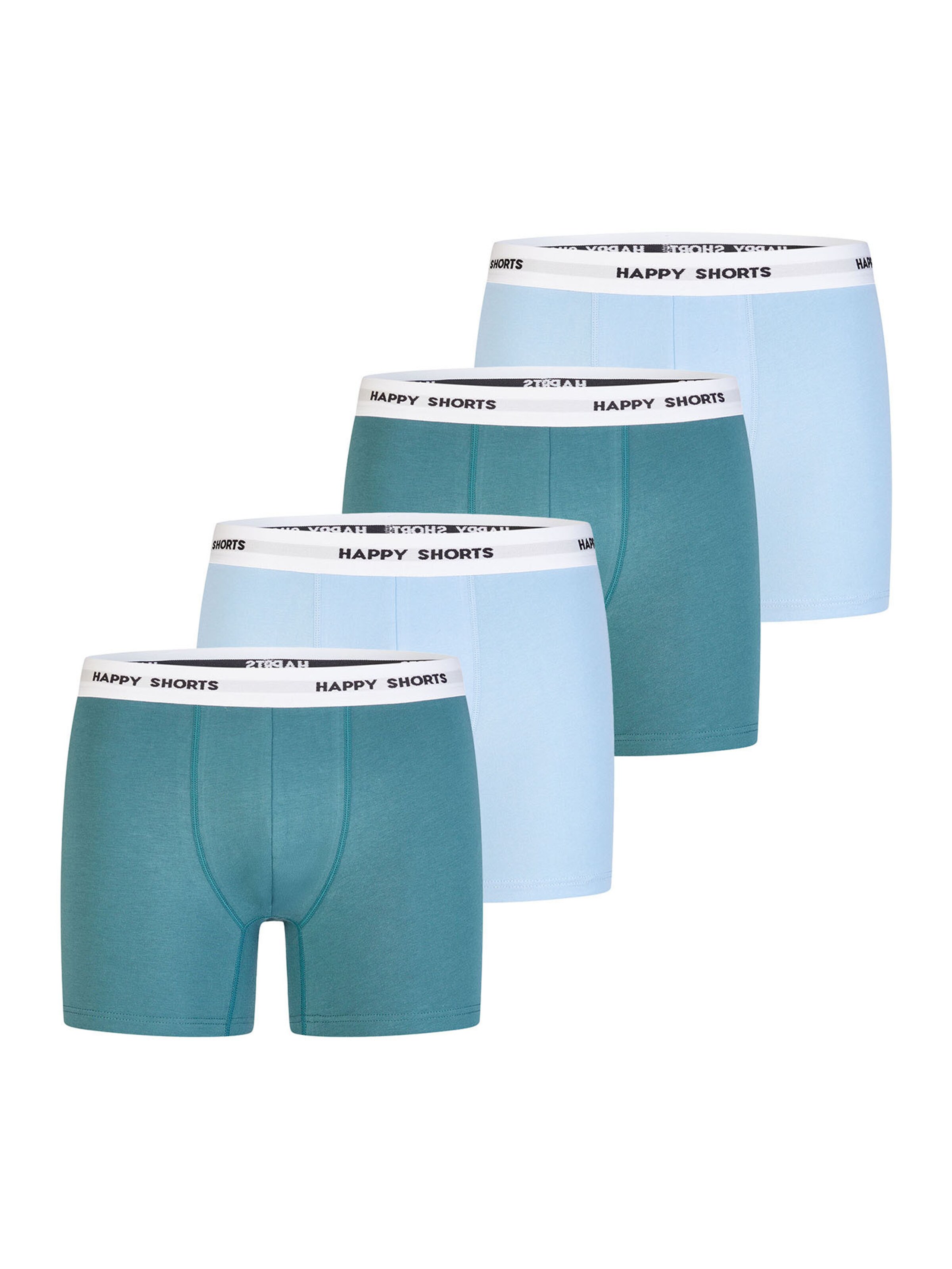 Happy Shorts Boxershorts ' Jersey ' in Blauw: voorkant