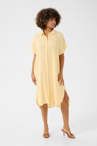 CULTURE Shirt Dress in Yellow: front