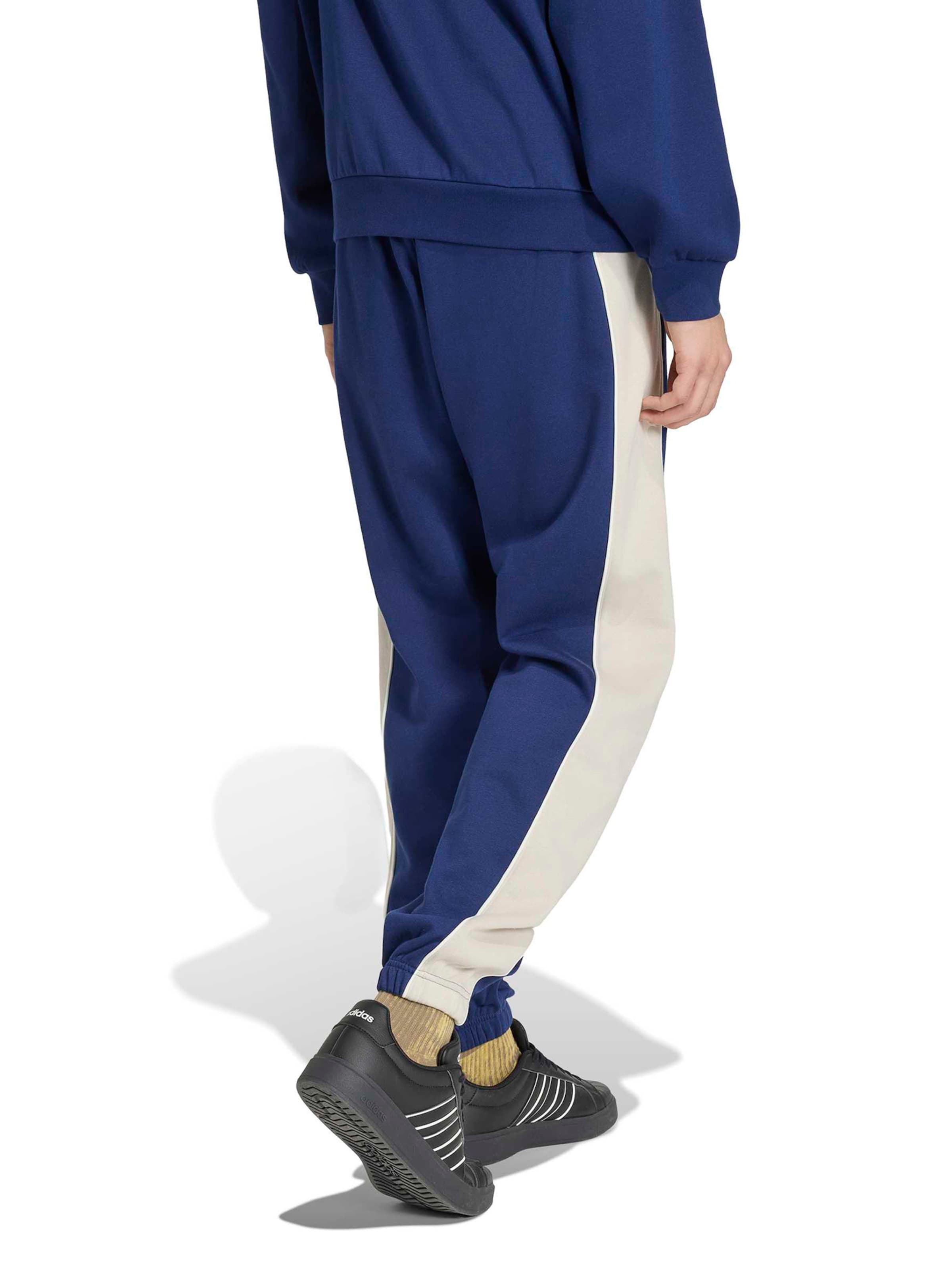 ADIDAS SPORTSWEAR Tapered Workout Pants in Blue: back