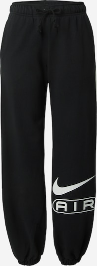 Pantaloni 'Air' Nike Sportswear pe negru / alb murdar, Vizualizare produs