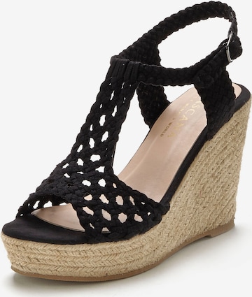 LASCANA - Sandalias en negro: frente