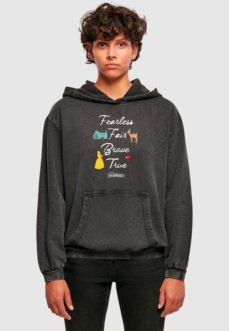 ABSOLUTE CULT Sweatshirt 'Snow White - Fearless Fair Brave True' in Black: front