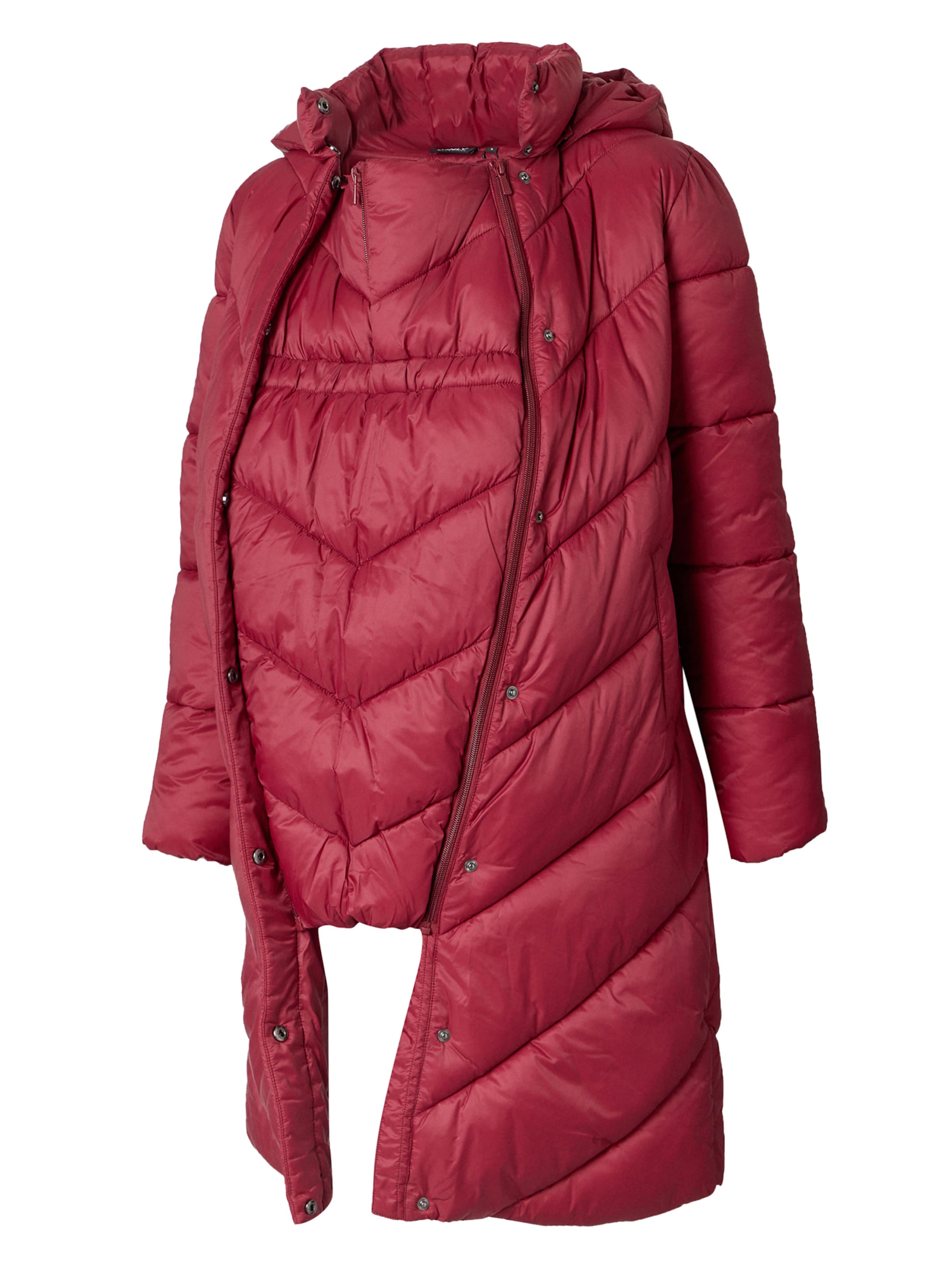 Only Maternity Vinterfrakke 'MAMA ACALA' i rød: forside