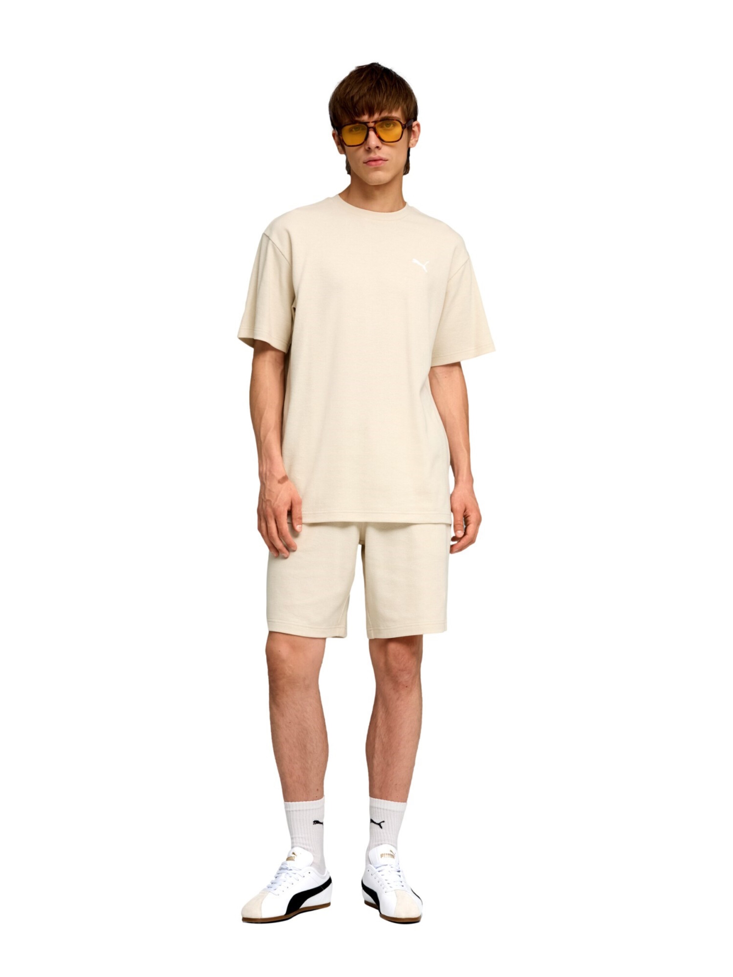 PUMA regular Bukser 'ESS ELEVATED' i beige