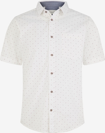 Chemise TOM TAILOR en blanc : devant