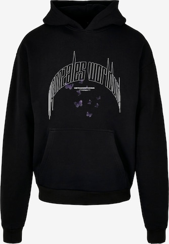 MJ Gonzales Sweatshirt 'METAMORPHOSE V.3' in Zwart: voorkant