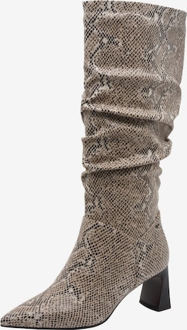Bottes Tamaris en beige : devant