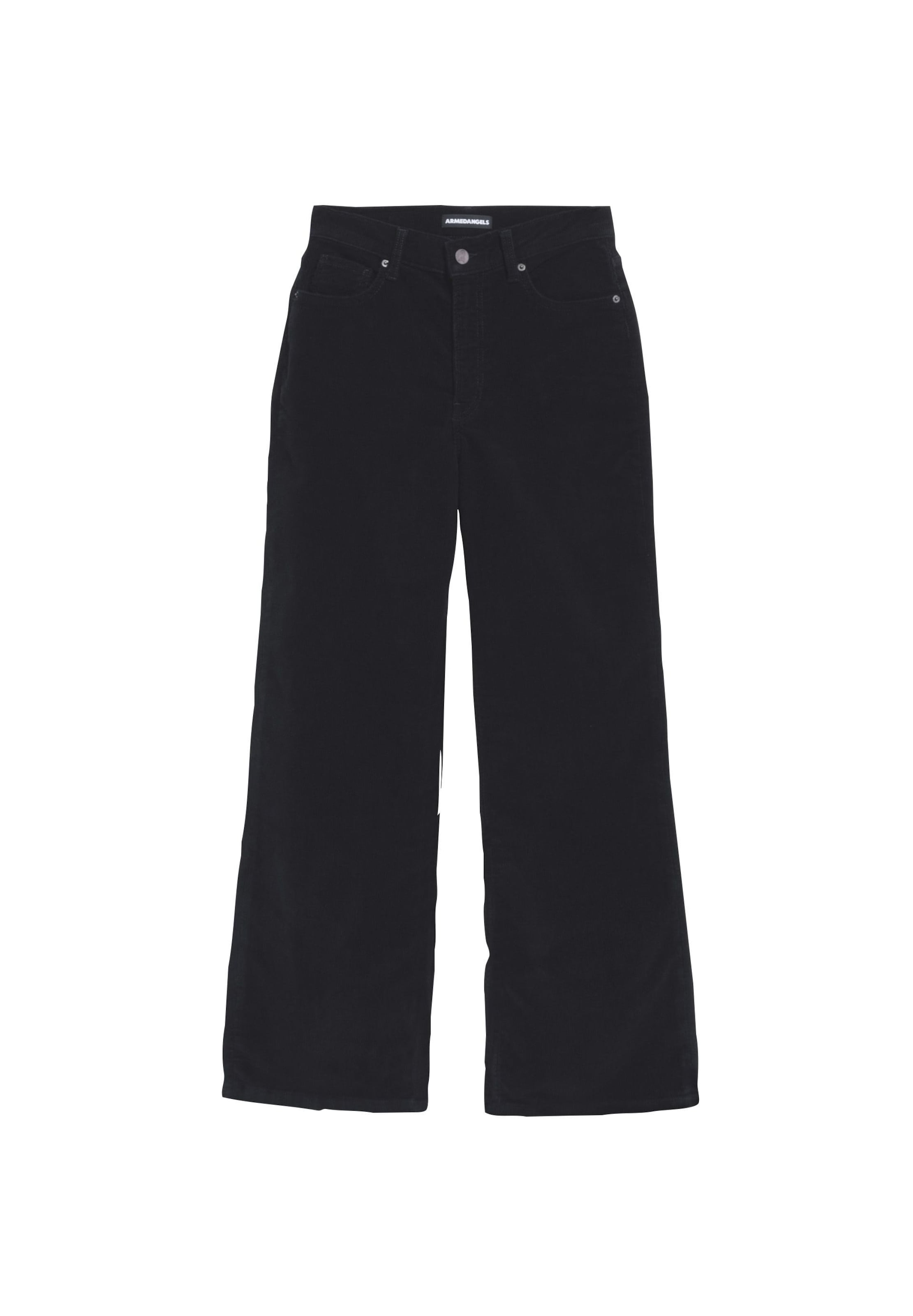 ARMEDANGELS Stoffhose 'ENIJAA CORDUROY' in Schwarz: Vorderseite