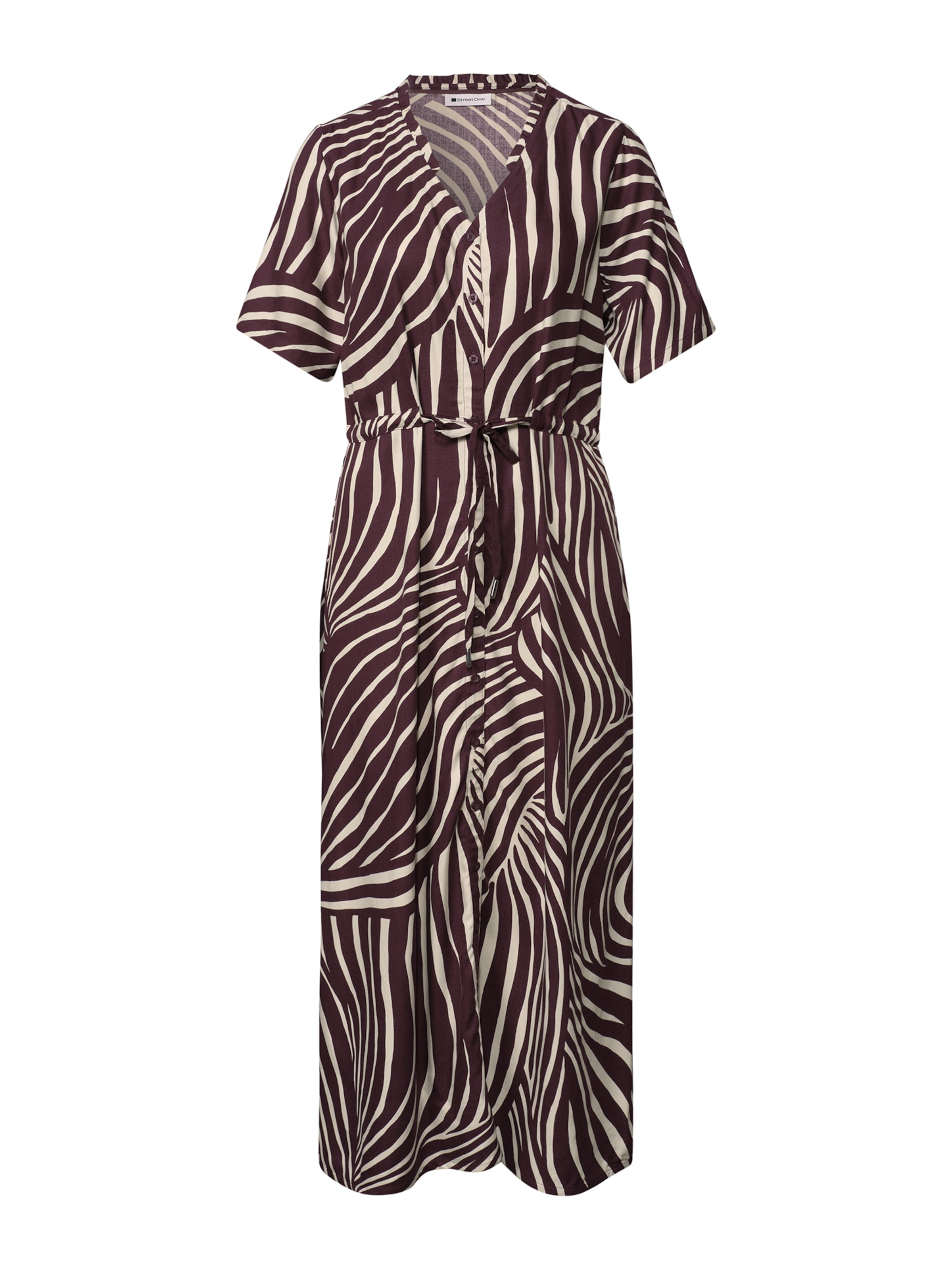 STREET ONE - Vestido camisero en rojo: frente