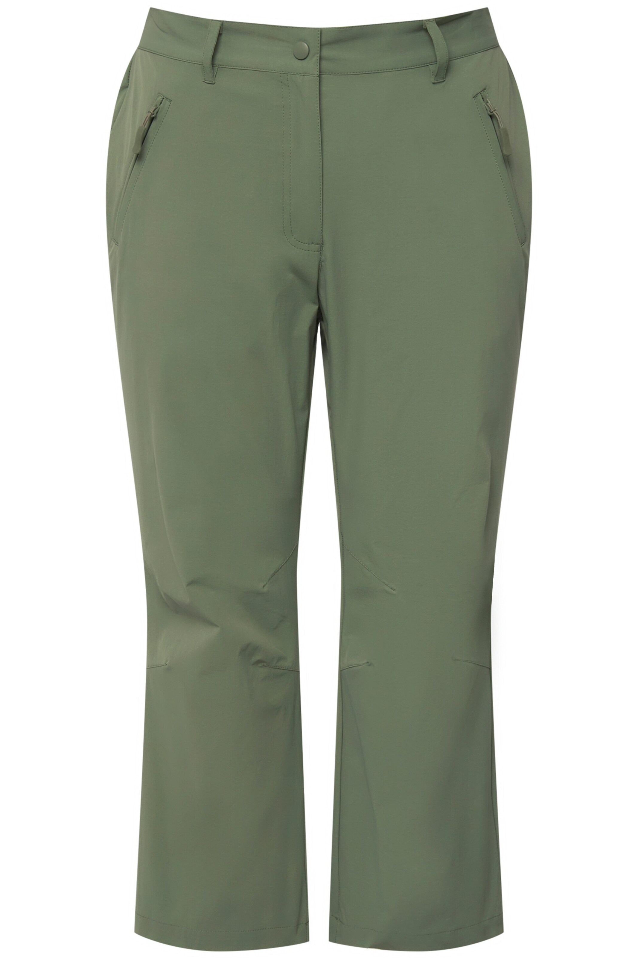 Ulla Popken Trousers in Green: front
