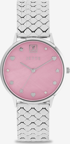 JETTE Analog Watch in Silver: front