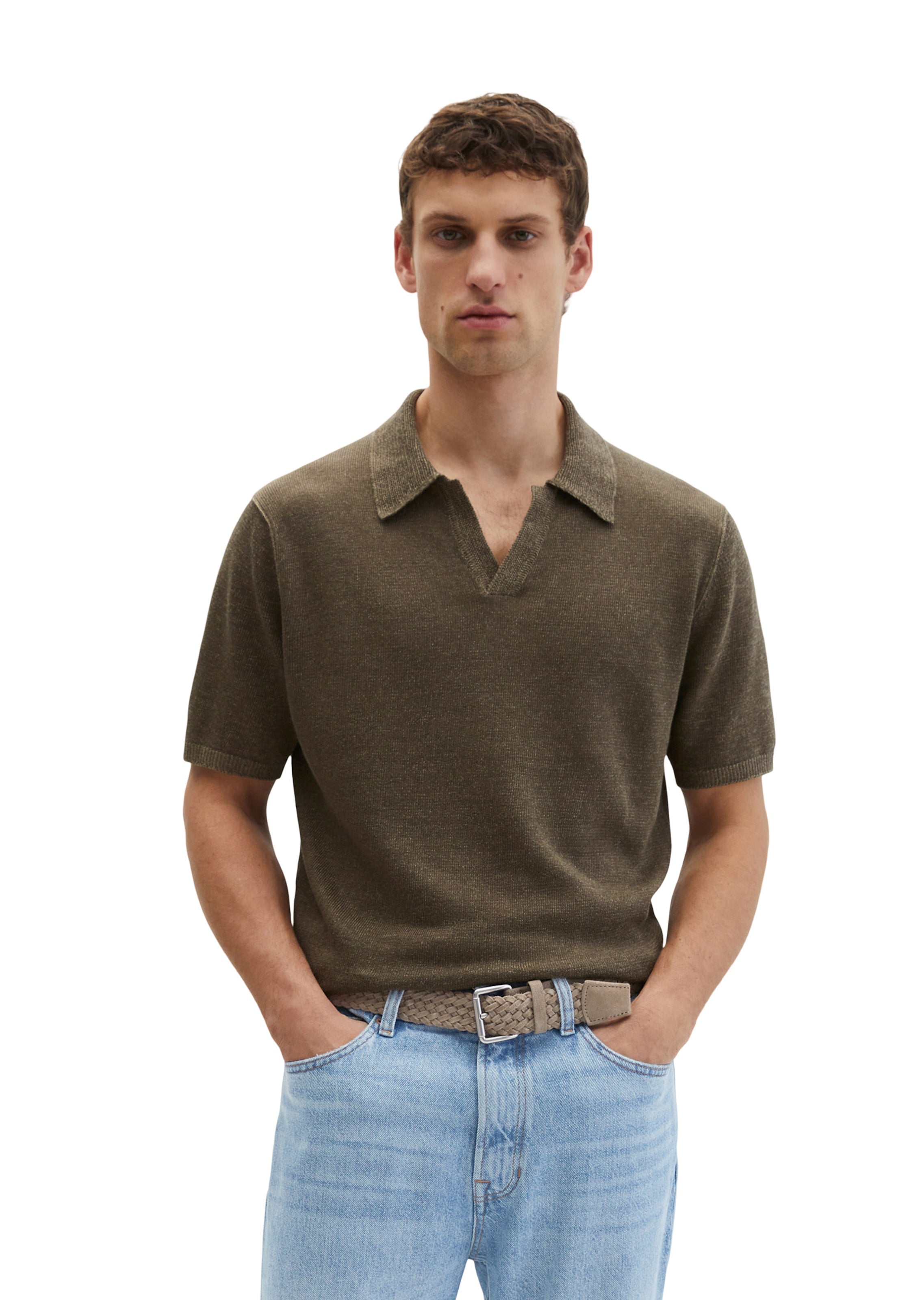 Pull-over Marc O'Polo en marron : devant