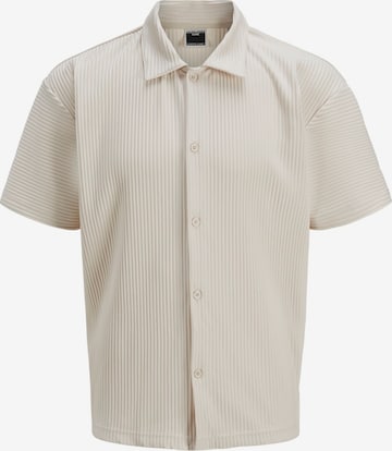 Chemise 'JCOInterlude' JACK & JONES en beige : devant