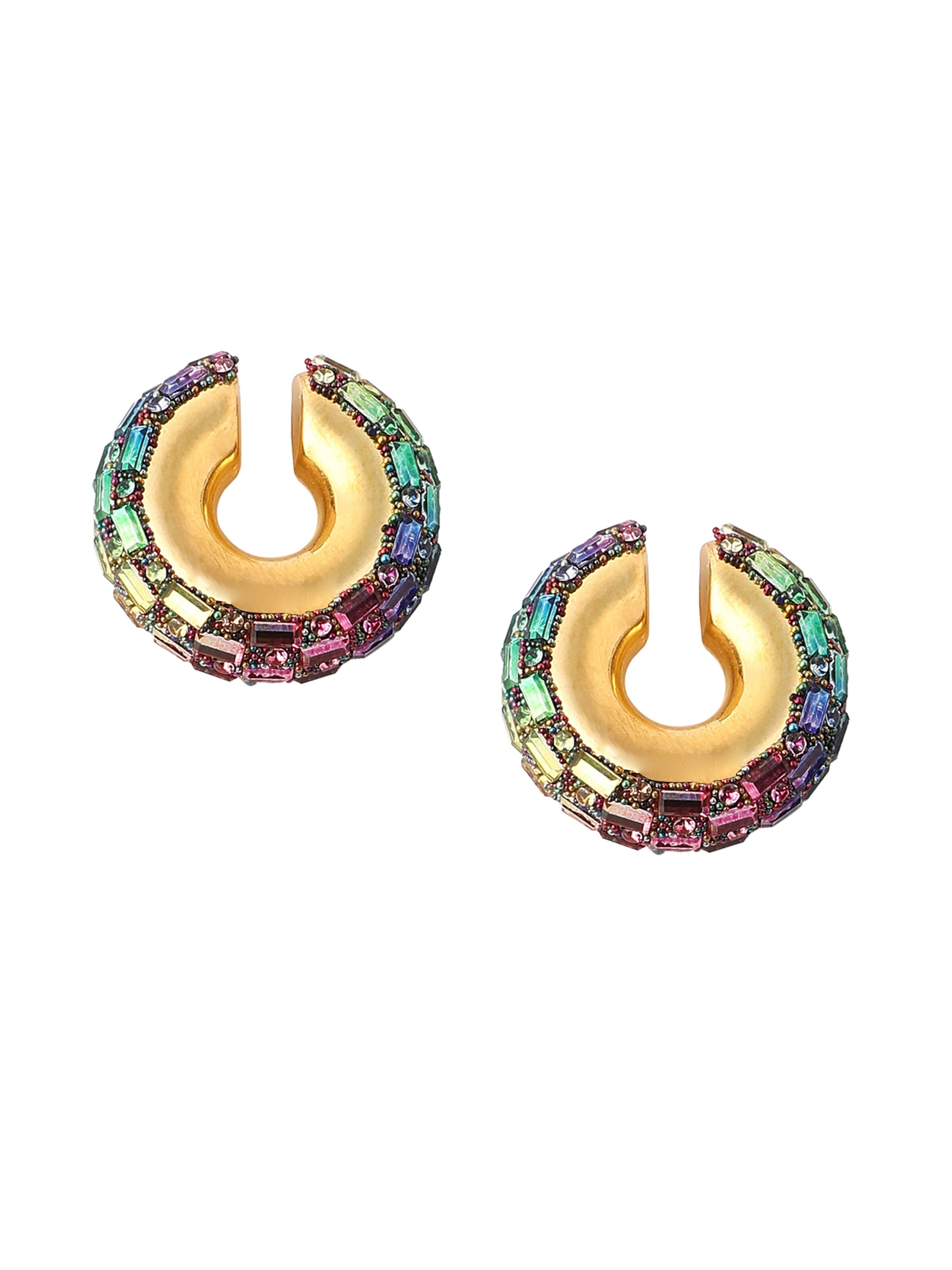 zelts SOHI Auskari: no priekšpuses