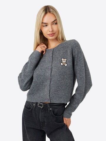 BRAVE SOUL Sweatjacke in Grau: Vorderseite