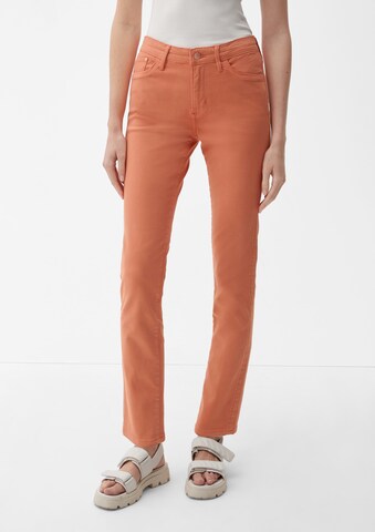 Coupe slim Jean s.Oliver en orange : devant