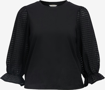 T-shirt OBJECT en noir : devant