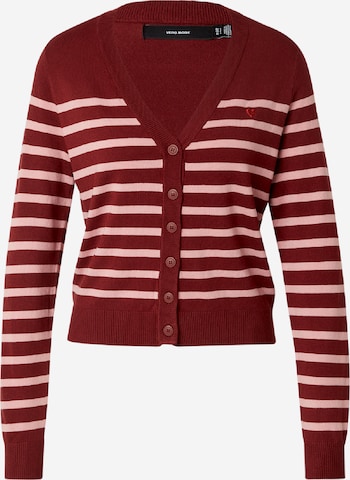 Cardigan 'VMDORY' VERO MODA en rouge : devant