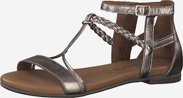 TAMARIS Páskové sandály 'Kim' – bronzová: přední strana