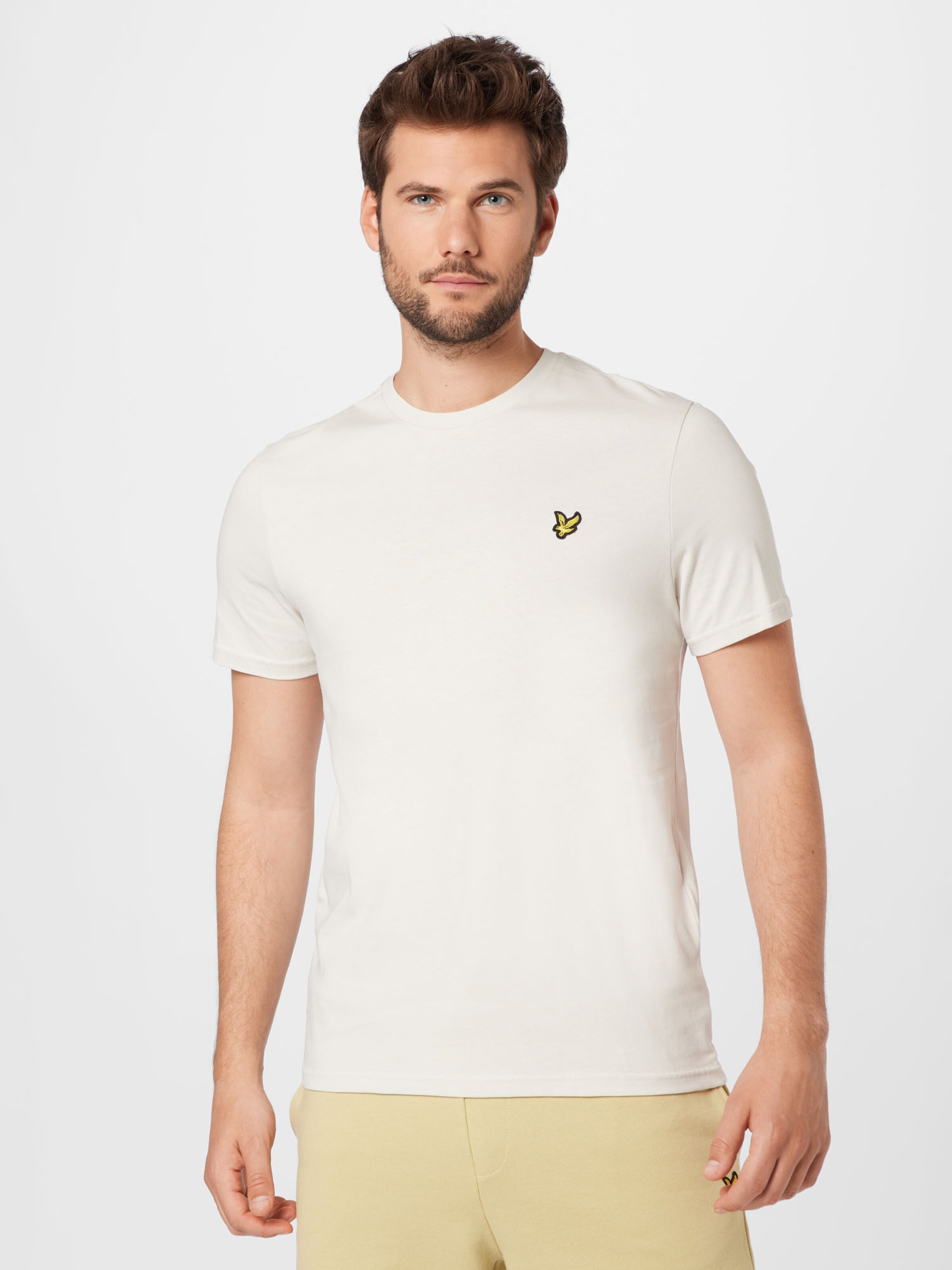 Männer Shirts Lyle & Scott T-Shirt 'Plain' in Beige - AY04123 Männer Shirts Lyle & Scott T-Shirt 'Plain' in Beige - AY04123