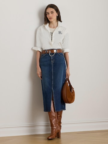 Gonna 'MAHLAN' di Lauren Ralph Lauren in blu