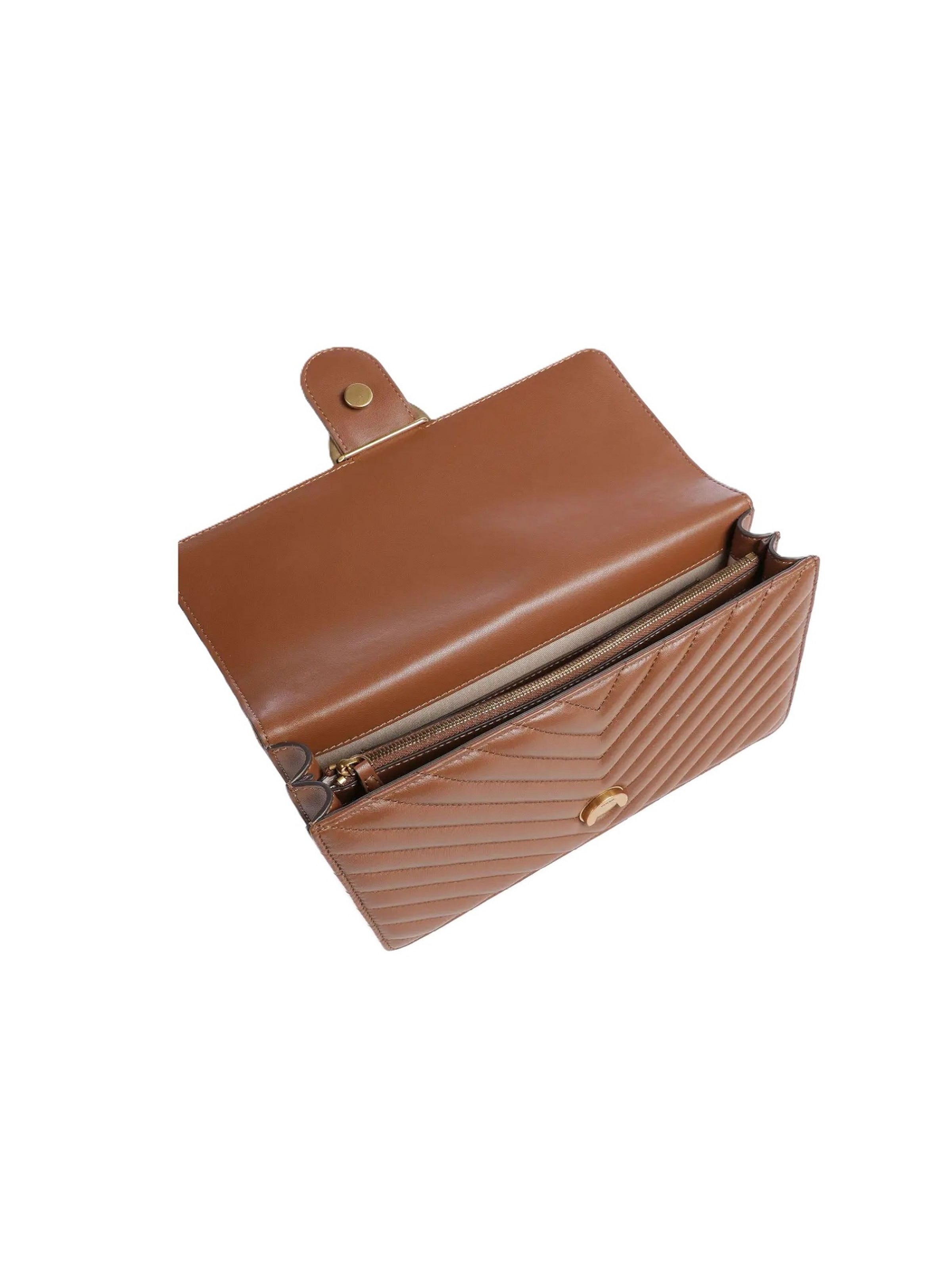 Borsa a spalla '100941 A0GK' di PINKO in marrone