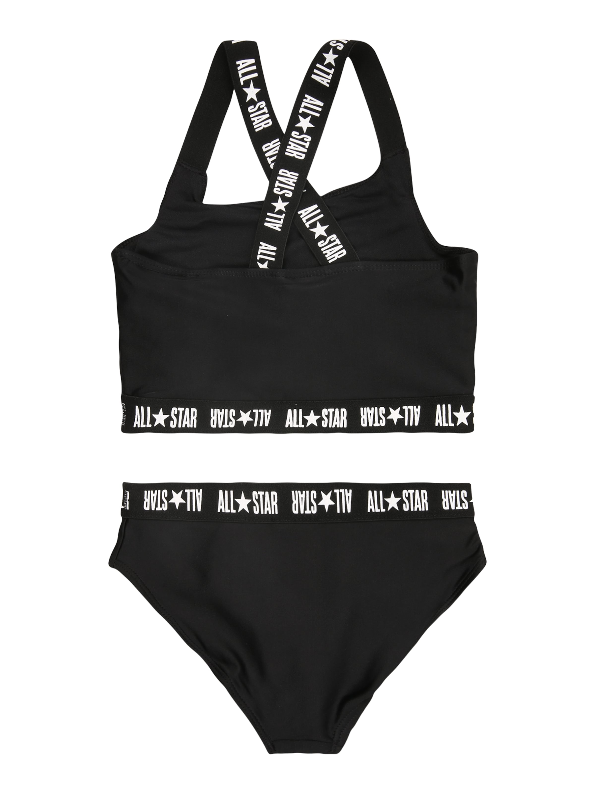 CONVERSE Bustier Bikini i sort