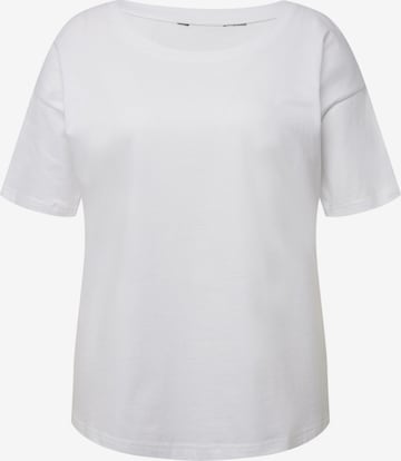 T-shirt Ulla Popken en blanc : devant