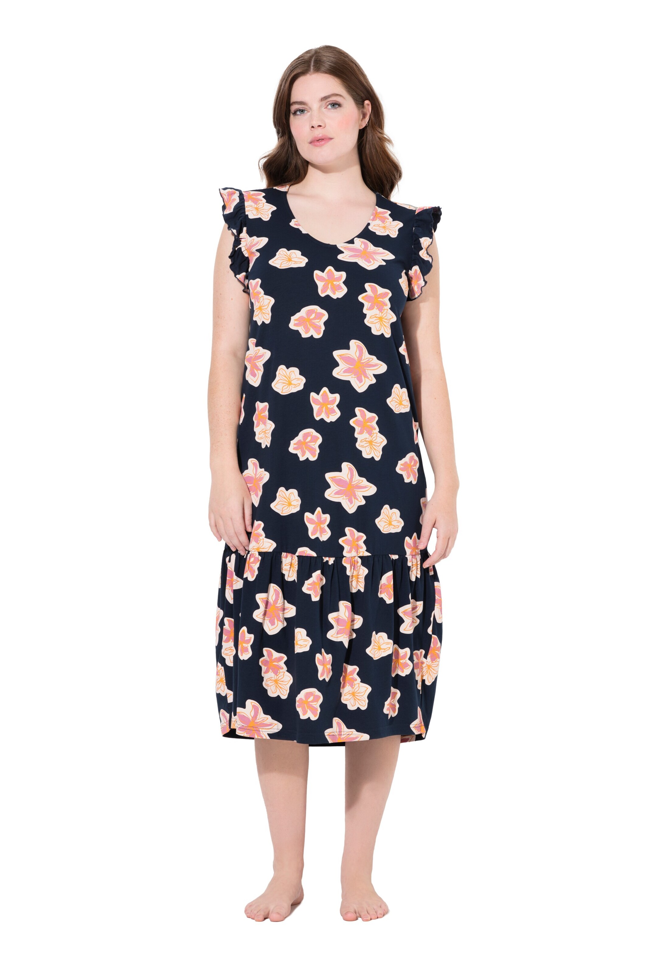 Ulla Popken Nightgown in Blue: front