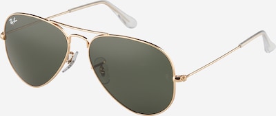 Ray-Ban Sunglasses 'Aviator' in Gold / Black / Transparent, Item view