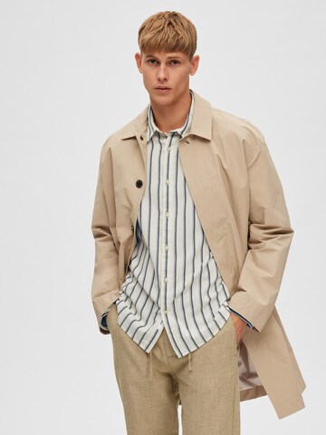 SELECTED HOMME Regular Fit Skjorte 'Dores' i beige