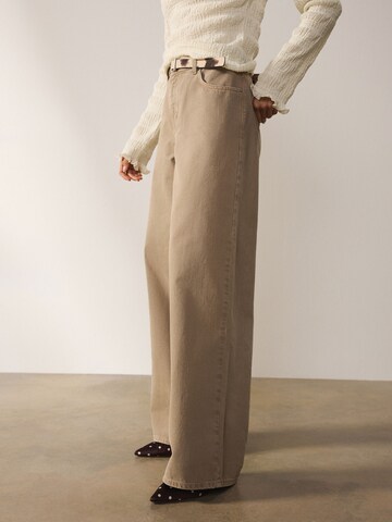 Next Wide leg Jeans in Beige