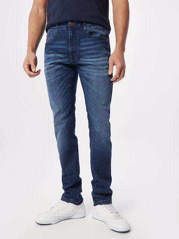 Skinny Jeans 'Potts' de la INDICODE JEANS pe albastru: față