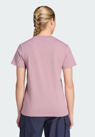 T-shirt fonctionnel 'Mountain' ADIDAS TERREX en violet : devant