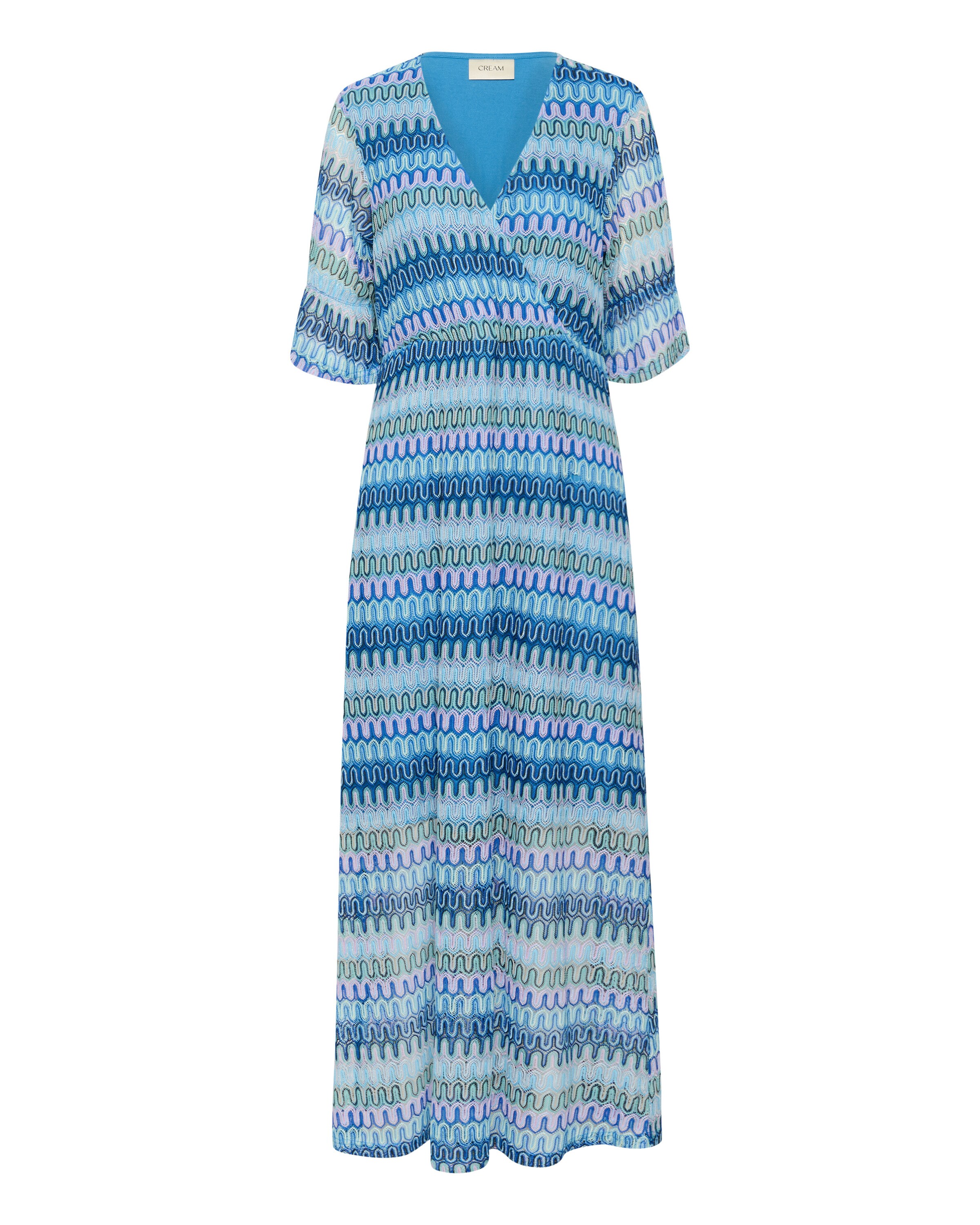 Cream Jurk in Gemengde kleuren: voorkant